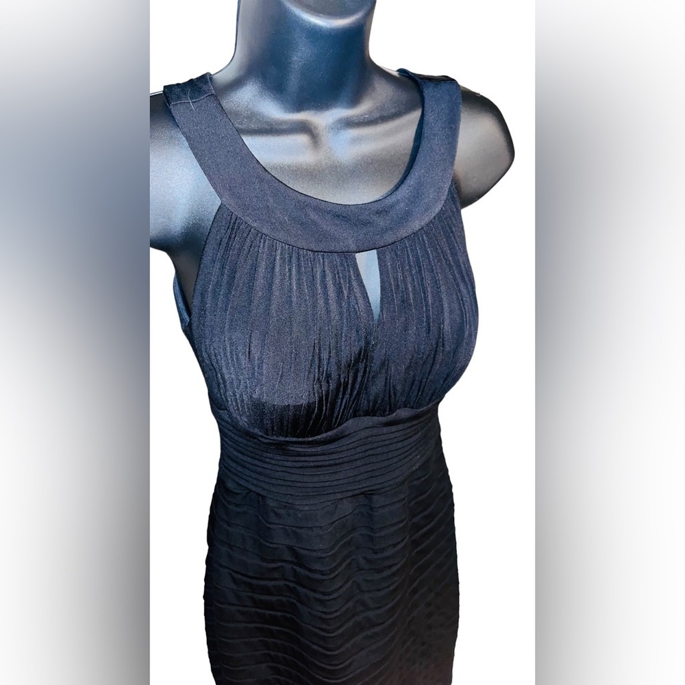 Melrose Black Ruched Halter Dress Size 4 - Picture 3 of 13